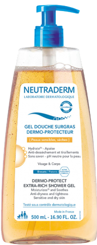 NEUTRADERM GEL DOUCHE SURGRAS DERMO-PROTECTEUR